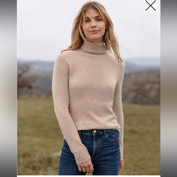Garnet Hill Sweaters - Garnet Hill Essential Cashmere Turtleneck Sweater